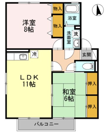 アクール C棟の物件間取画像